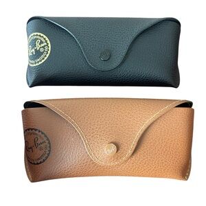 Ray-Ban Black and Tan Eyeglass Cases